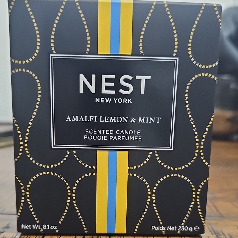 New Nest Amalfi Lemon & Mint Scented Candle‎ 8.1 Oz